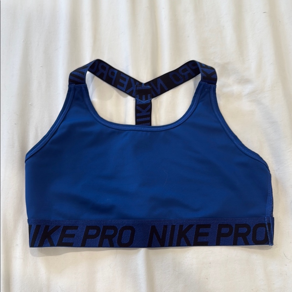 Nike Pro blue sports bras- Size M